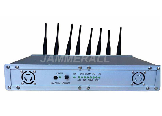 Джаммер сигнала наивысшей мощности 8 антенн, сигнал 3Г 4Г ВиФи сжимая прибор