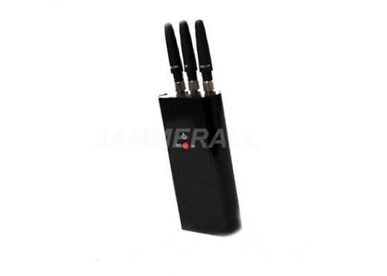 качество  3 Antennas Portable Cell Phone Jammer , Mini - Pocket Size Mobile Signal Jammer завод